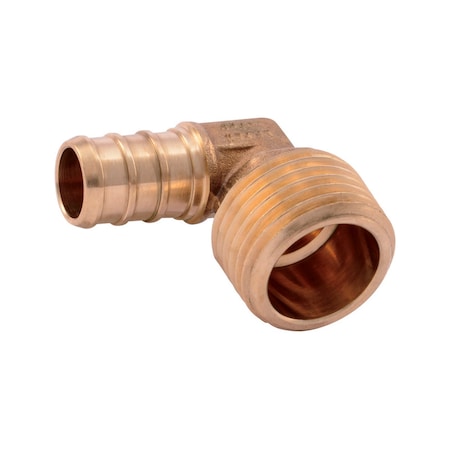 Sharkbite SharkBite 1/2 in. PEX X 1/2 in. D MPT Brass Elbow UC280LFA